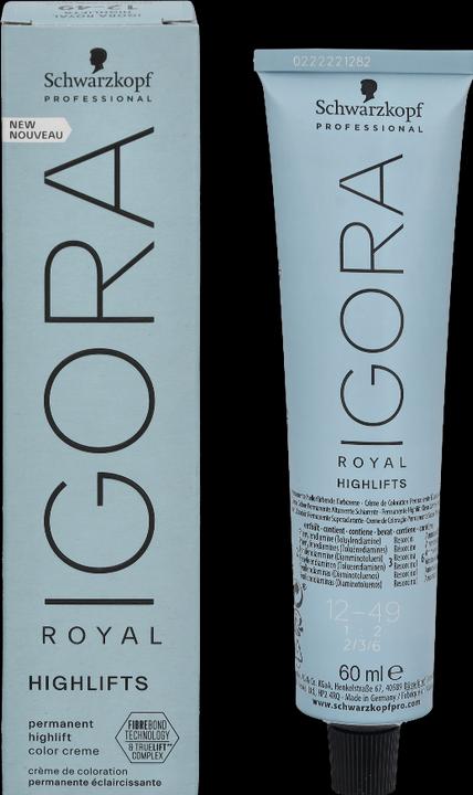 Image du produit Schwarzkopf Professional Couleur de cheveux Igora Royal Highlifts (12-49 Blond Spécial Beige Violet)