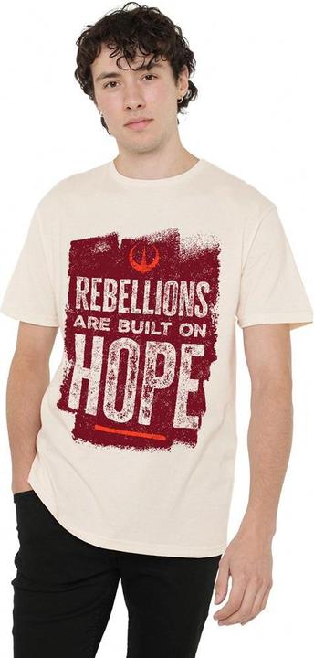 Actual product image Star Wars Mens Rebellions Are Built On Hope T-Shirt (XL)
