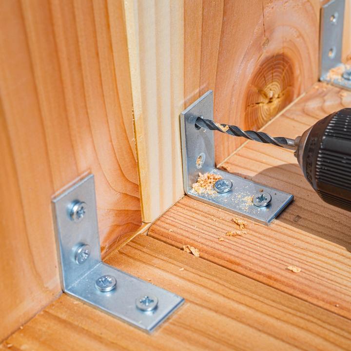 Image du produit Helpmate Stuhlwinkel 120x120x20, verzinkt, 24 Stück (24 pcs)