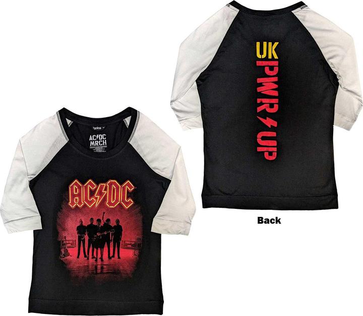 AC/DC PWR-UP UK Raglan (Girlie)