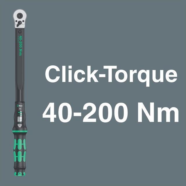 Productafbeelding Wera Assortiment momentsleutels Click-Torque C 3 Set 1 (1/2", 40 Nm, 200 Nm)
