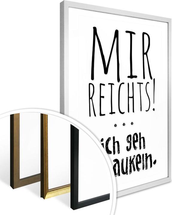 Produktbild Trenddeko Mir reichts, ich geh schaukeln (50 x 60 cm)