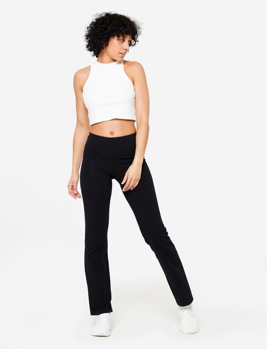 Produktbild Domyos Leggings Damen ausgestelltes Bein - schwarz (W28/L31)