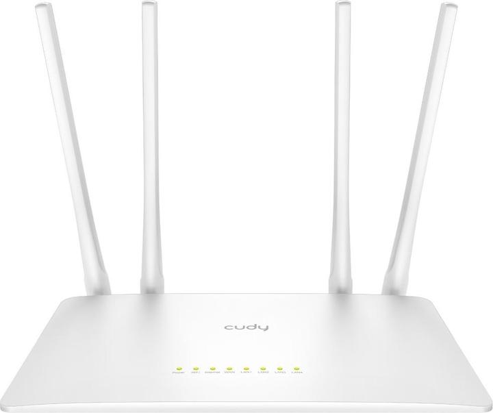Actual product image Cudy WR1200 wireless router Fast Ethernet Dual-band ( / ) White