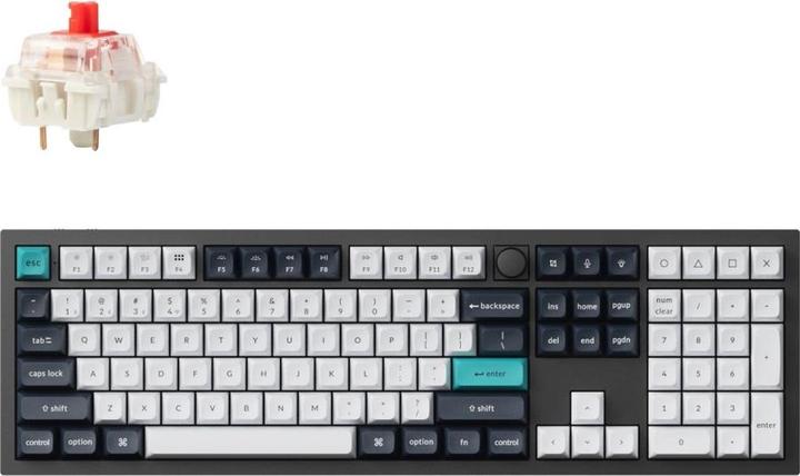 Image du produit Keychron Q6 MAX 100% Trådløst Tastatur Red switche