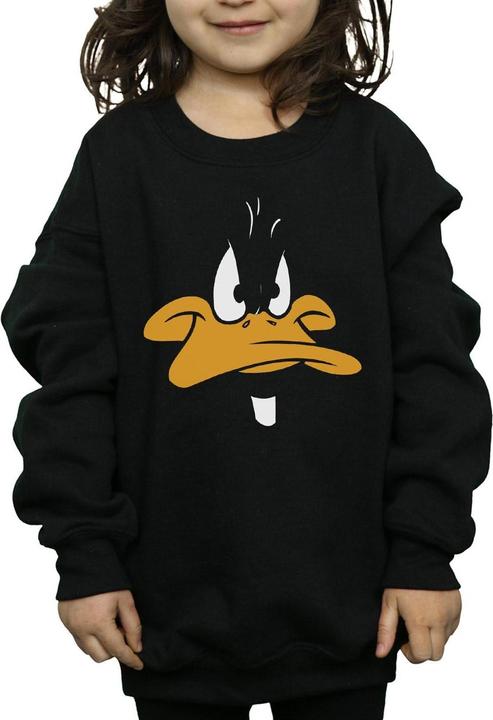 Actual product image Looney Tunes Girls Daffy Duck Big Face Sweatshirt (152, 158)