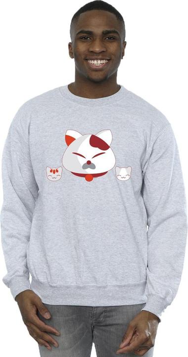 Actual product image Disney Mens Big Hero 6 Baymax Kitten Heads Sweatshirt (S)