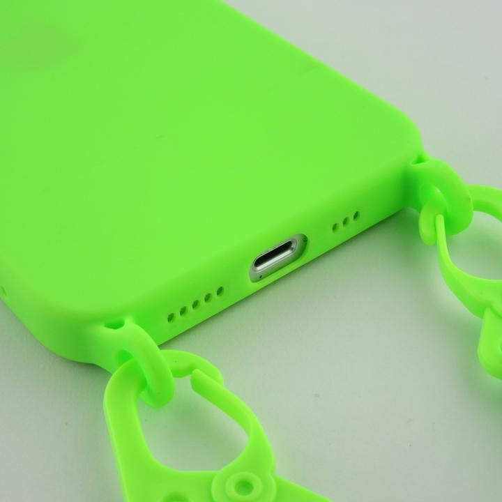 Image du produit PhoneLook Coque Silicone avec lanière et crochet vert clair (Apple iPhone 13 Pro Max)