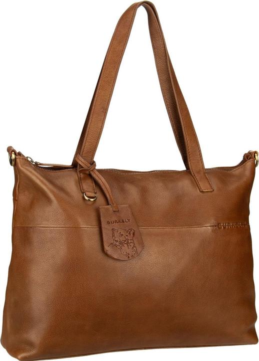 Burkely Natural Norah Shopper Tasche Leder 36 cm Laptopfach (10 l)