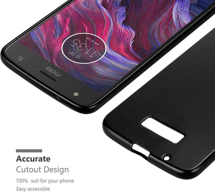 Actual product image Cadorabo TPU Matt Metallic Cover (Motorola Moto X4)