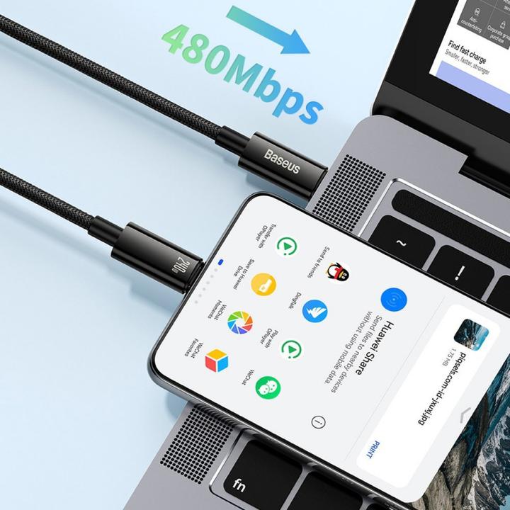 Actual product image Baseus USB C – USB C (3 m, USB 2.0)
