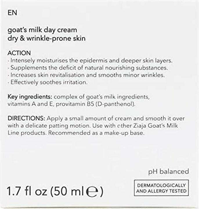 Immagine prodotto Ziaja Crema da giorno al latte di capra 50ml (50 ml, Crema da giorno)