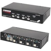 Image du produit StarTech Commutateur KVM VGA USB 4 ports avec hub - Commutateur KVM VGA professionnel