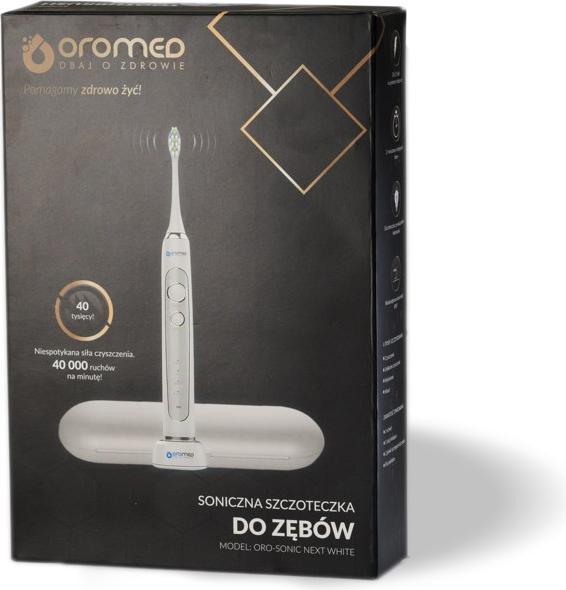 Actual product image Oromed Oro-Sonic Next biały (Sonic toothbrush)