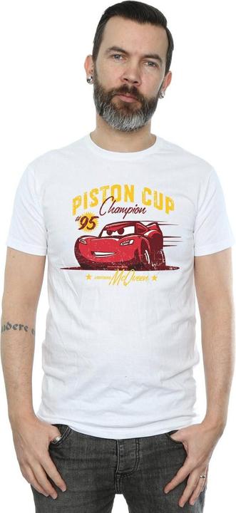 Actual product image Disney Mens Cars Piston Cup Champion T-Shirt (XXL)