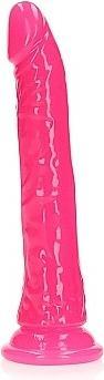 Produktbild RealRock Slim Realistic Dildo with Suction Cup - Glow in the Dark - 9" / 22,5 cm