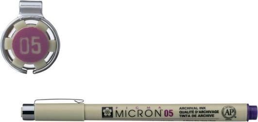Actual product image Sakura Fineliner PIGMA MICRON 05, purple (Crimson)