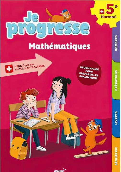 Actual product image Je progresse en mathématiques 5ème HarmoS (French, Dalla Riva Sabina, Knébel Martine, 2021)