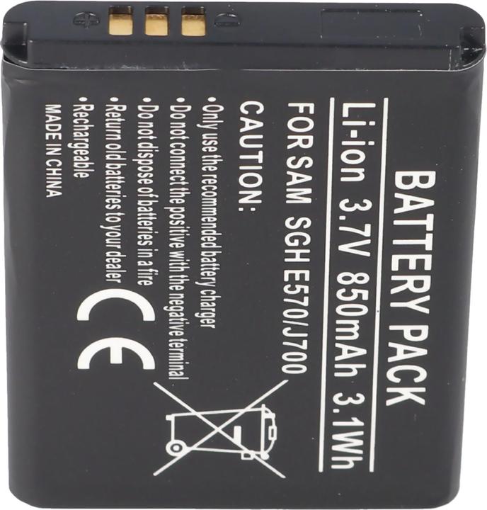 Image du produit Samsung Batterie SGH-E570 Akku, SGH-J700, AB503442BECSTD