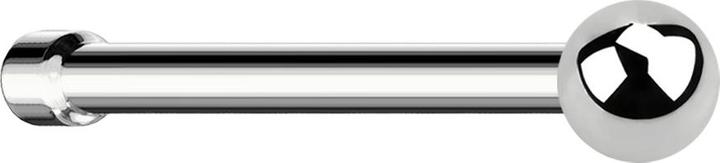 Produktbild Star Piercing Nasenstecker gerade silber mit Kugel (Chirurgenstahl 316L, ohne Messing)