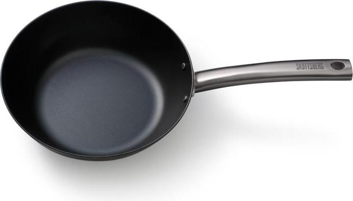 Produktbild Skottsberg Wok Carbonstahl, 24 cm Durchmesser, Edelstahlgriff (24 cm, Wok Pfanne, Carbonstahl)
