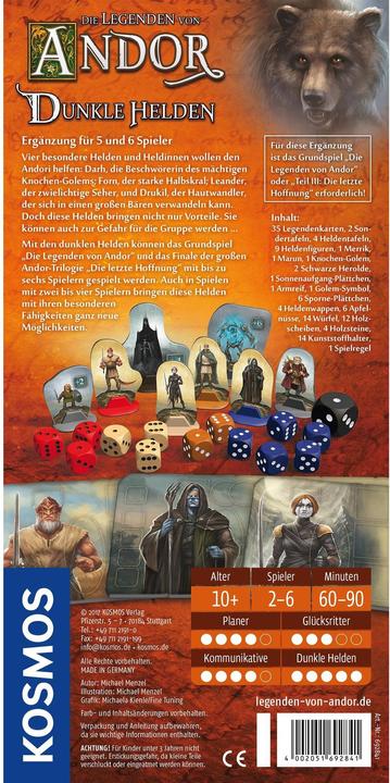 Produktbild Kosmos Dunkle Helden Andor (Deutsch)