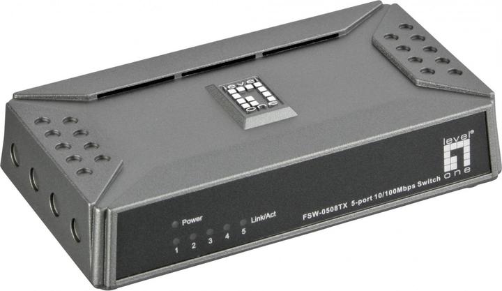 Actual product image LevelOne FSW-0508TX: 5Port Switch (5 Ports)
