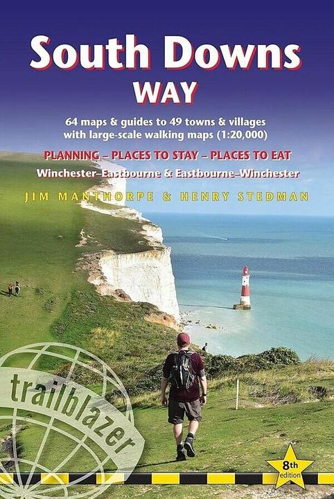 Actual product image South Downs Way Trailblazer Walking Guide 8e (English, Jim Manthorpe, Henry Stedman, 2024)