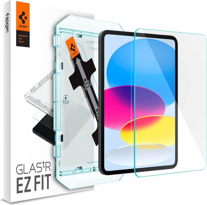 Spigen Glas.TR iPad 10.9 2022 "EZ FIT" szkło hartowane z ramką AGL05554 (1 Stück, iPad 2022 (10. Gen))