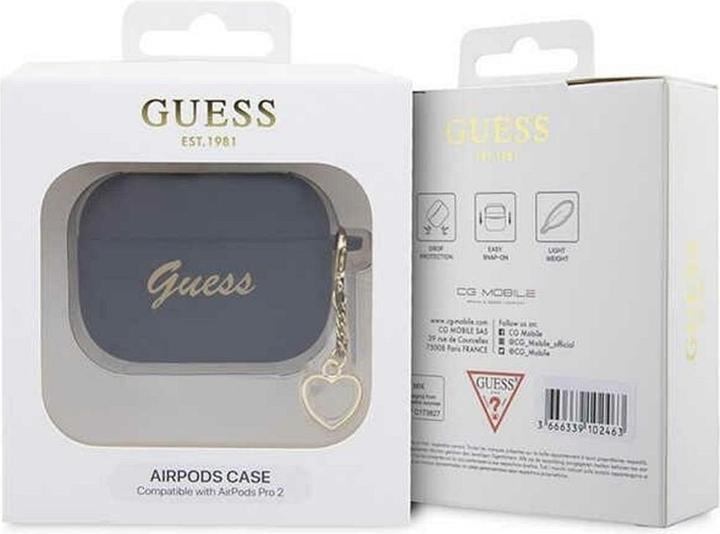 Image du produit Guess 4G Charms Coeur étui en silicone pour Apple Airpods Pro 2 - noir (Sac pour écouteurs)