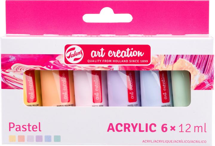 Image du produit Royal Talens Talens Art Creation Acrylique Set de couleurs pastel, 6x12ml (multicolore, 72 ml)