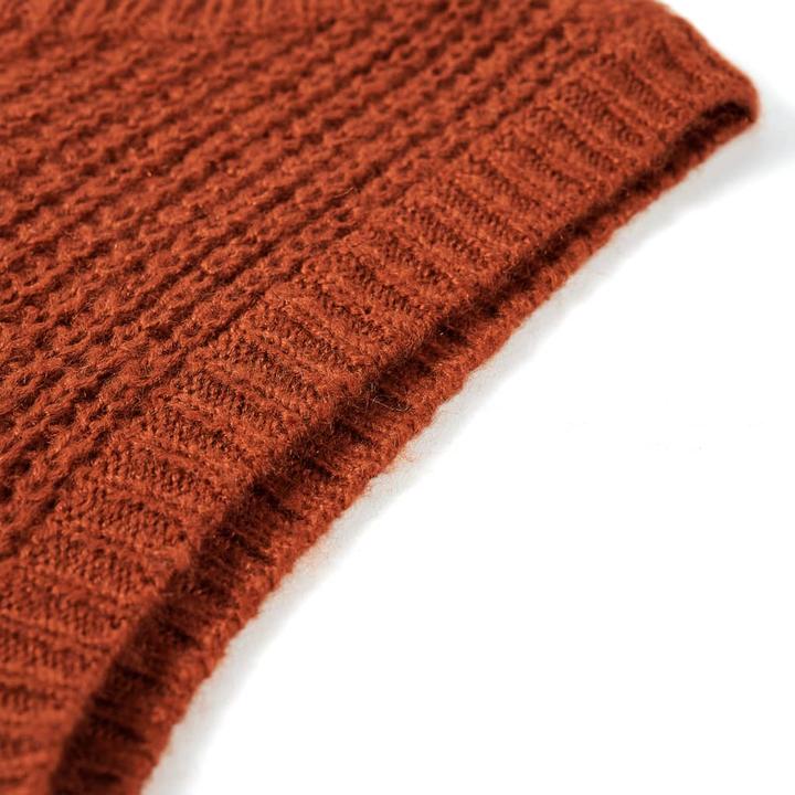 Immagine prodotto VidaXL Gilet da bambino lavorato a maglia cognac 116,Materiale: 67 (116)