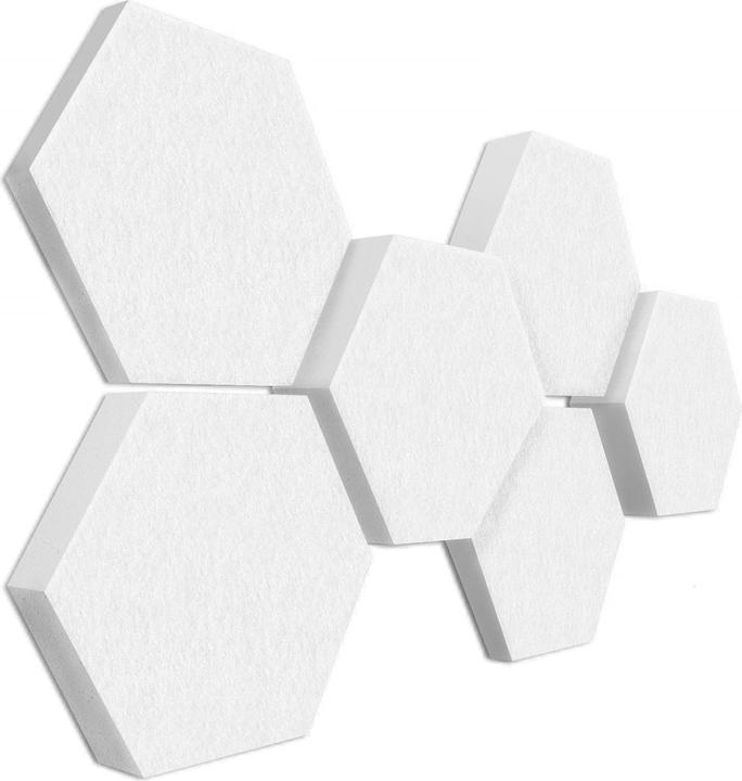 Platino24 Assorbente acustico, bianco (6 pz.)