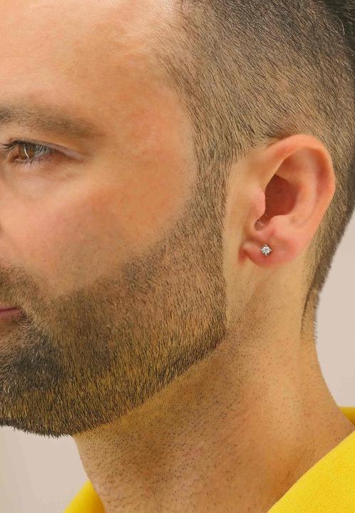 Image du produit Muau Boucles d'oreilles monture 4 poignées (Or blanc 750)
