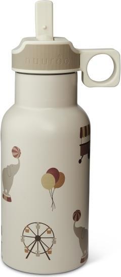 Actual product image Nuuroo Drinkfles kind- waterfles junior- circus-nuuroo-isolerend- dubbelwandig rvs- drinkbus-350ml (0.35 l)