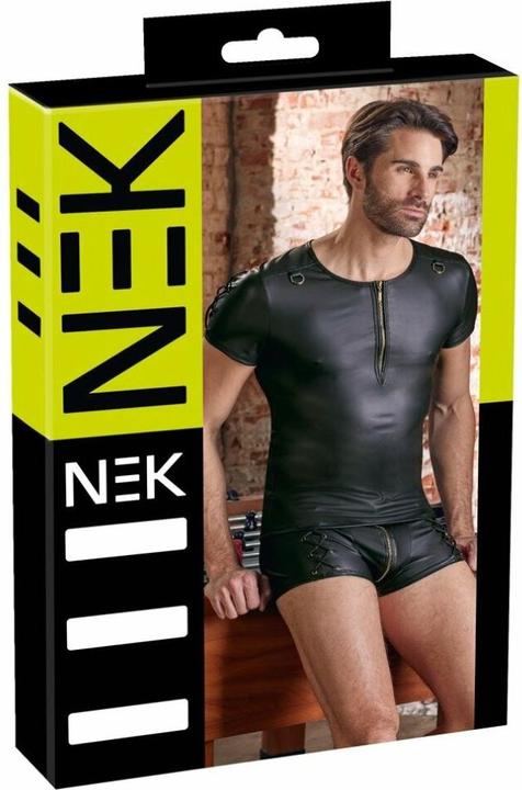 Actual product image Nek Mattlook shirt with zip and lacing (L)