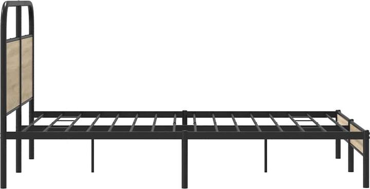 Immagine prodotto VidaXL Struttura letto senza materasso 120x190 cm in legno di quercia affumicata (120 x 190 cm)