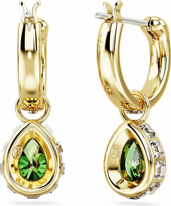 Produktbild Swarovski Stilla Drop Ohrhänger Tropfenschliff Grün Gold (Swarovski Metall)