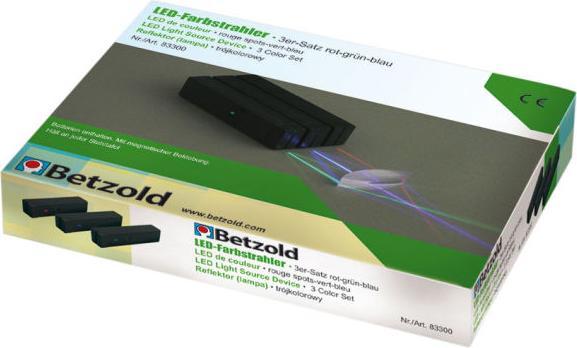 Produktbild Betzold LED-Strahler in rot, grün und blau