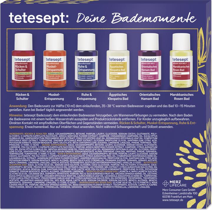 Image du produit Tetesept Coffret cadeau Moments de bain (120 ml, Huile de bain)
