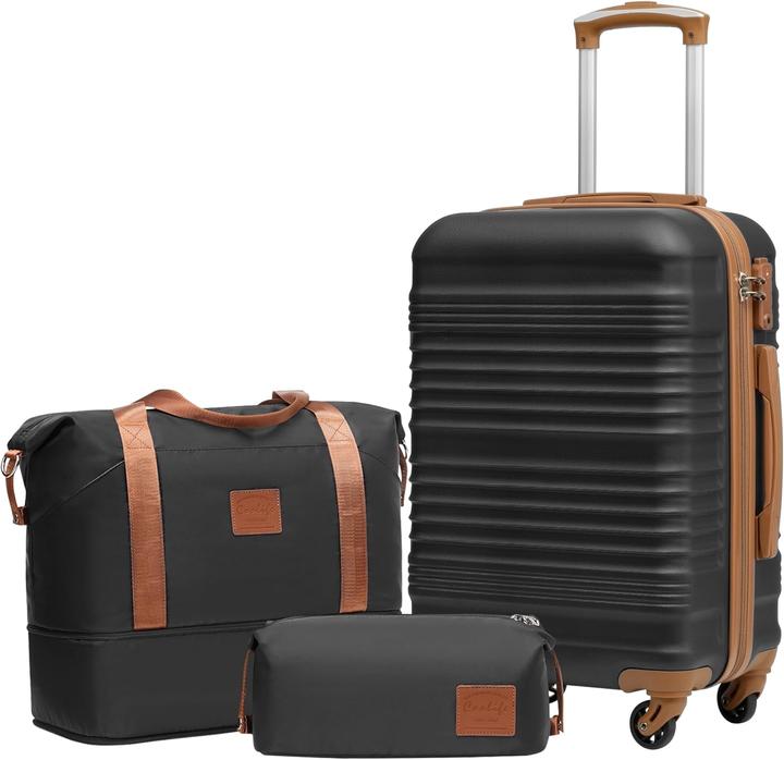 Image du produit Coolife 3-teiliges Handgepäck-Set (38 l, Bagage à main (jusqu'à 50l))