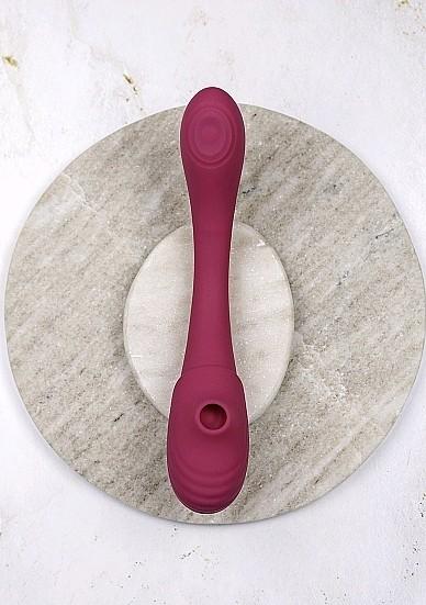 Actual product image Shots Double Ended Pulse Wave Air-Wave Bendable Vibrator