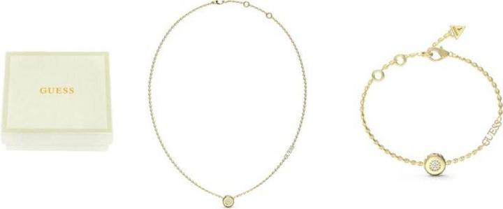 Guess Matelasse Coin Bracelet&Nk Bx Set (Edelstahl)