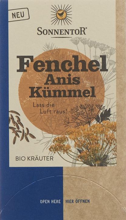 Image du produit Sonnentor Fenouil Anis Cumin Tisane Bio (18x1.7g) (35 g)