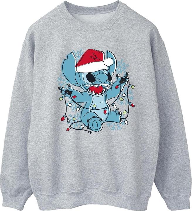 Produktbild Disney Lilo And Stitch Christmas Lights Sketch Sweatshirt (M)