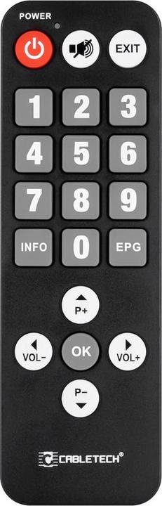 No Name Pilot DVB-T dla seniora uniwersalny (Universal remote control)