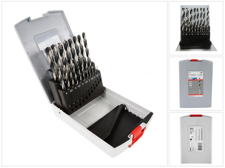 Actual product image Bosch Professional Zubehör HSS twist drill PointTeQ Set (10 mm, 7 mm, 7.5 mm, 8 mm, 8.5 mm, 9 mm, 9.5 mm, 4 mm, 4.5 mm, 5 mm, 5.5 mm, 6 mm, 6.5 mm, 1 mm, 1.5 mm, 2 mm, 2.5 mm, 3 mm, 3.5 mm)