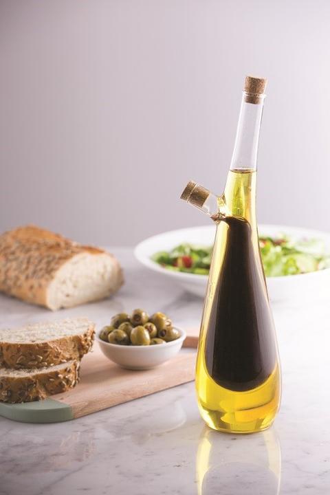 Actual product image Typhoon Tear Drop Glass Duo Oil and Vinegar Drizzler, Ceramic, 9 x 9 x 30 cm (1401361 ml)
