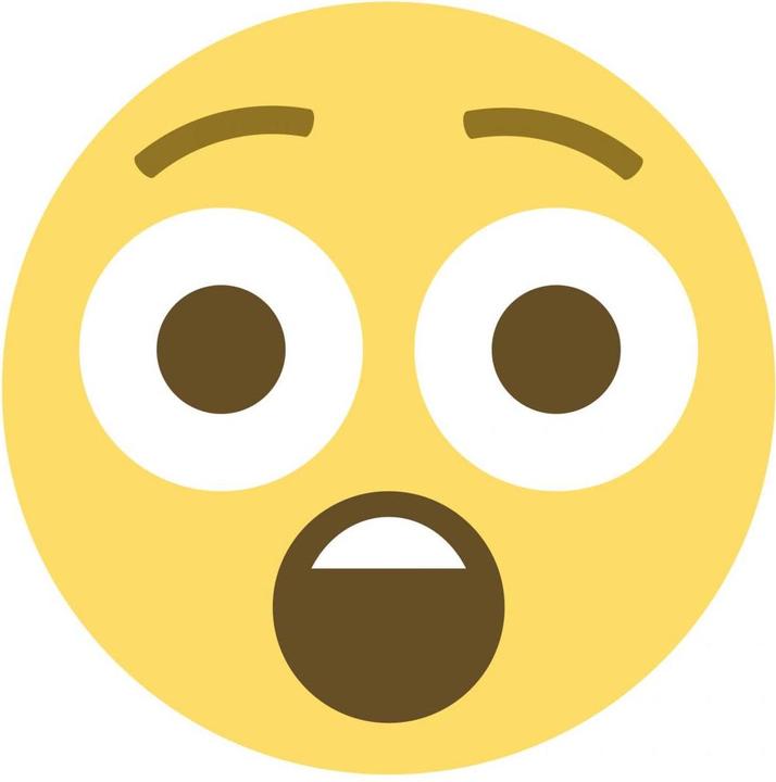 Produktbild Emojione Emoji Astonished Face (20 x 20 cm)
