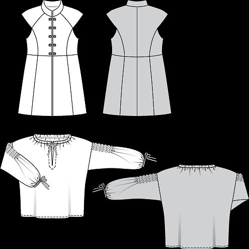 Image du produit Patrons gilet long + chemise
